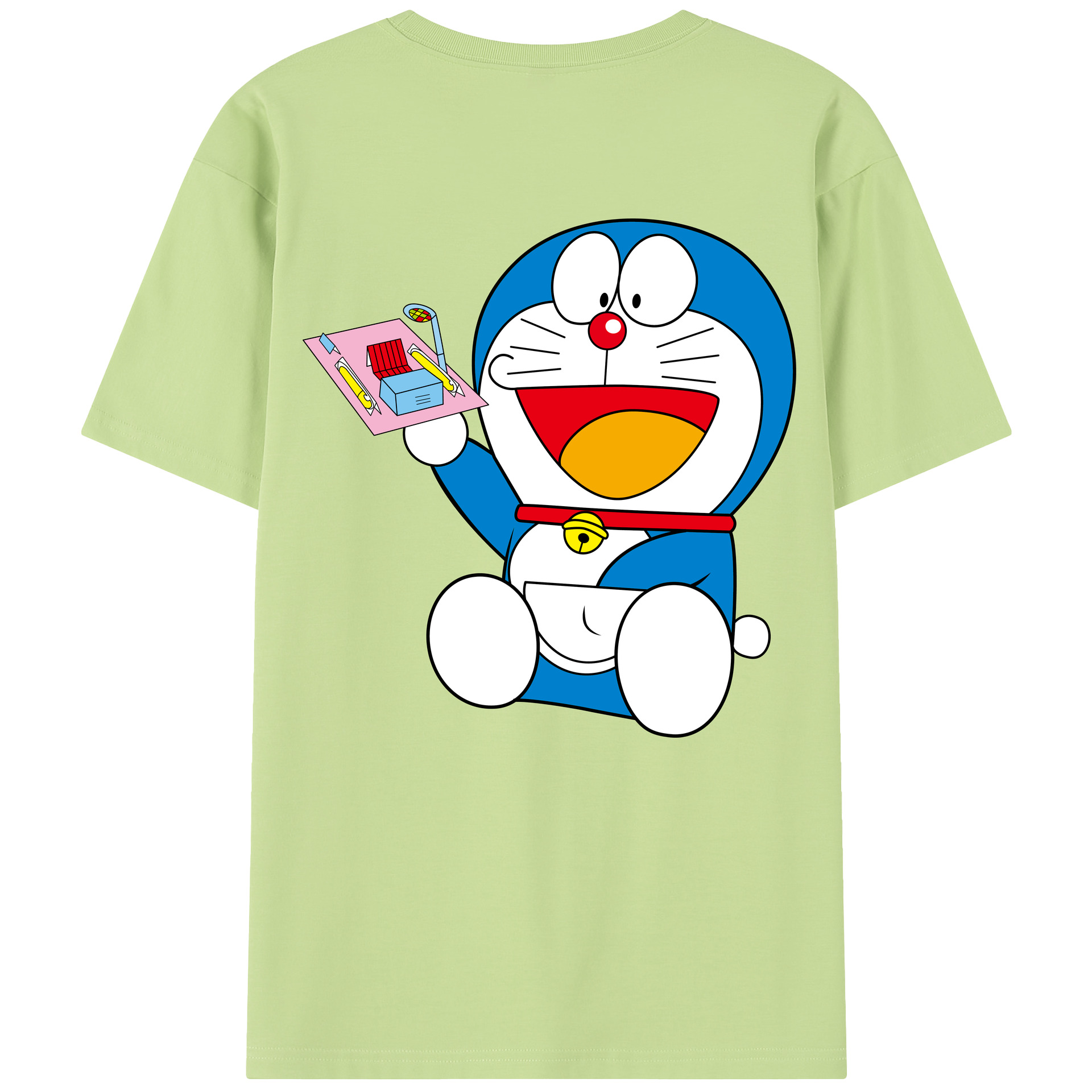 （画像用） ドラえもん Doraemon 綿100％半袖Tシャツ（背面プリント）